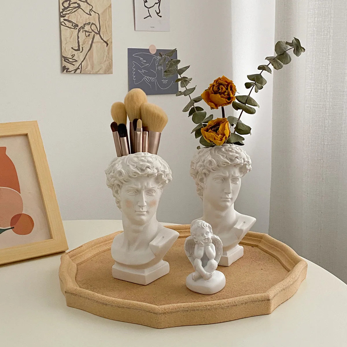 Creative Human Head Portrait Vase