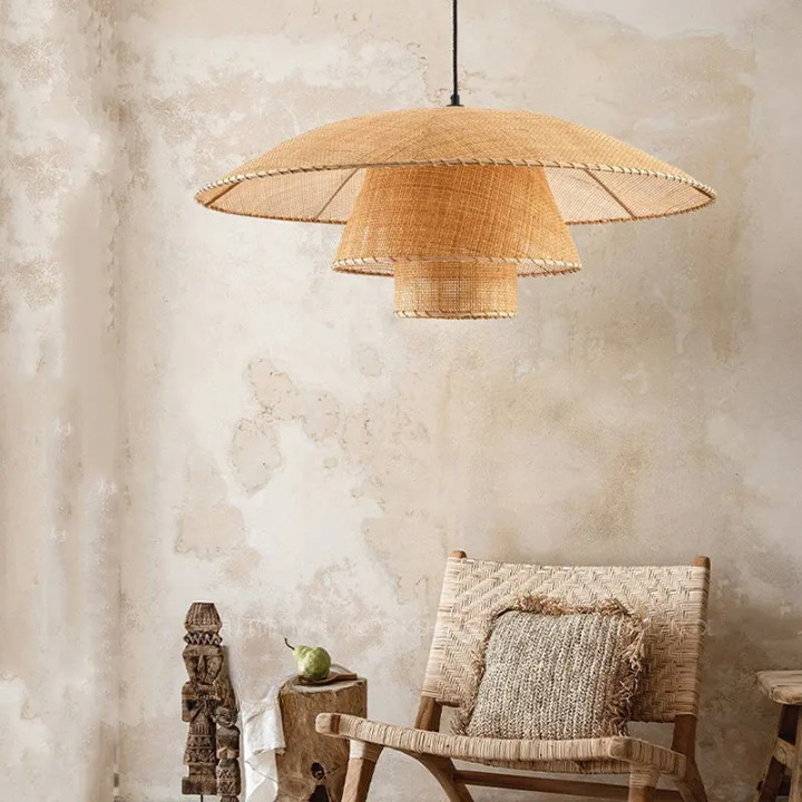 Vintage Rattan Pendant Lights